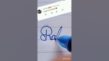 Beautiful name Rakhi write in cursive writing #cursive#writing#beautiful name#Rakhi#short clip