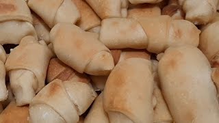 طريقة عمل عجينة كروسان لذيذة وطرية . How to make a delicious and soft croissant dough