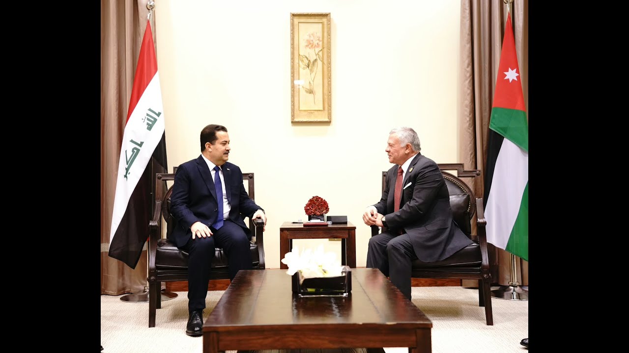  رئيس مجلس الوزراء السيد محمد شياع السوداني يلتقي في العاصمة عمّان ملك الأردن 