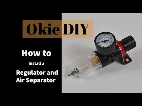 air-compressor-regulator-and-air-separator-install