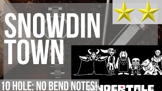 How to play Snowdin Town (Undertale) by Toby Fox on Diatonic Harmonica 10 Holes (Tutorial)