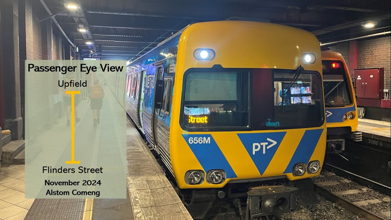 Passenger Eye View - Upfield to Flinder Street, Nov, 2024
