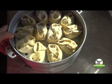 Манты с картошкой и мясом.  Подробный рецепт изготовления