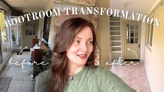 English Country Porch, Bootroom, Entryway Makeover Part 1 - Tiles, Panelling, Painting Diys