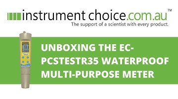 Unboxing the EC-PCSTestr35 Waterproof Multi-Purpose Meter