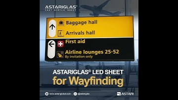 Wayfinding with acrylic material