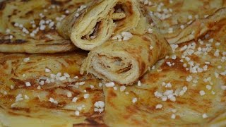 مسمن مورق وهشيش / Msemen /Crêpes Feuilletées