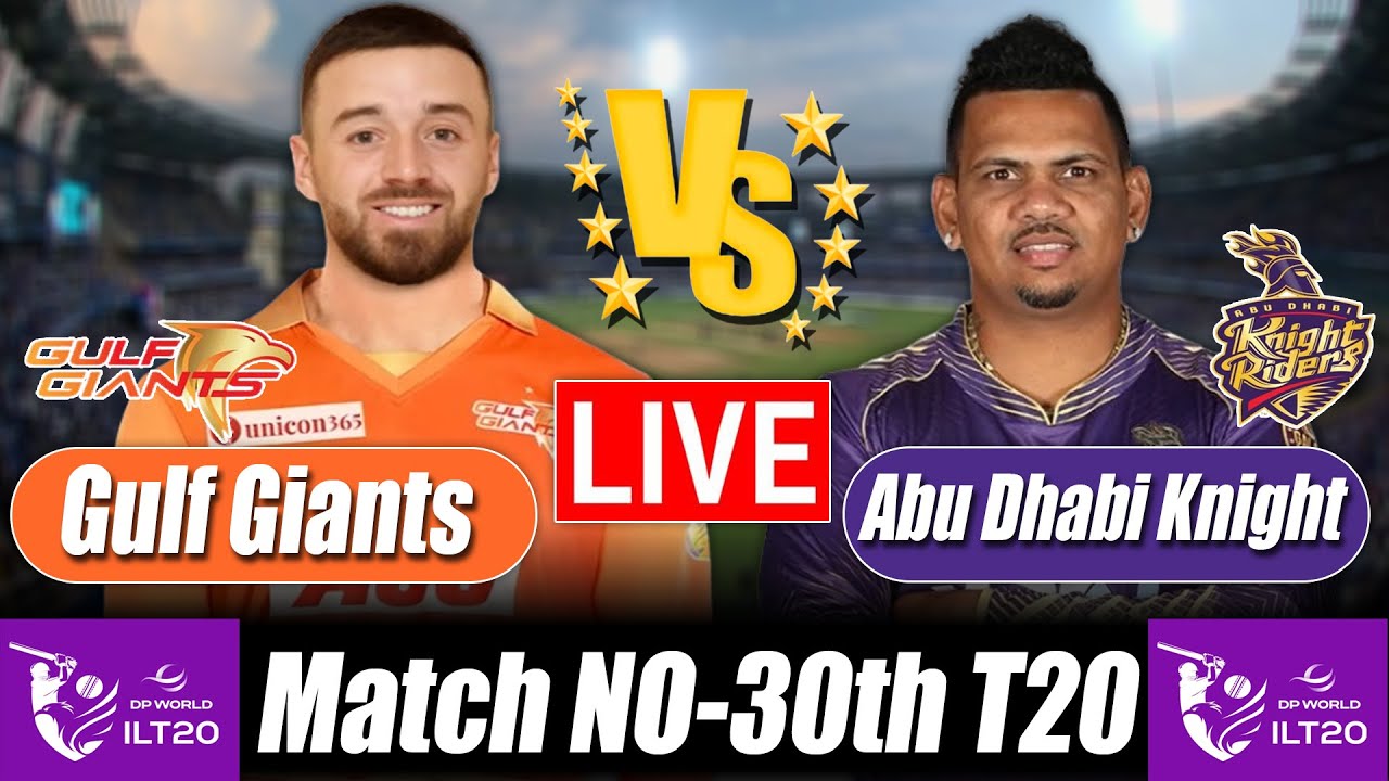 ILT20 Score 2025 | Gulf Giants vs Knight Riders 30thT20 Bangla Commentary & Crickat Analysis