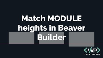Match Beaver Builder Module Heights for Better Alignment