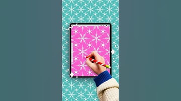 Make a Christmas Snowflake pattern in Procreate Time Lapse