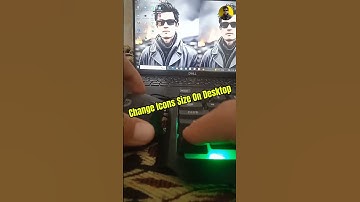 Change Icons Size In Very Short Way😎 #computertech #shortscut #shorts #hacks #asmr