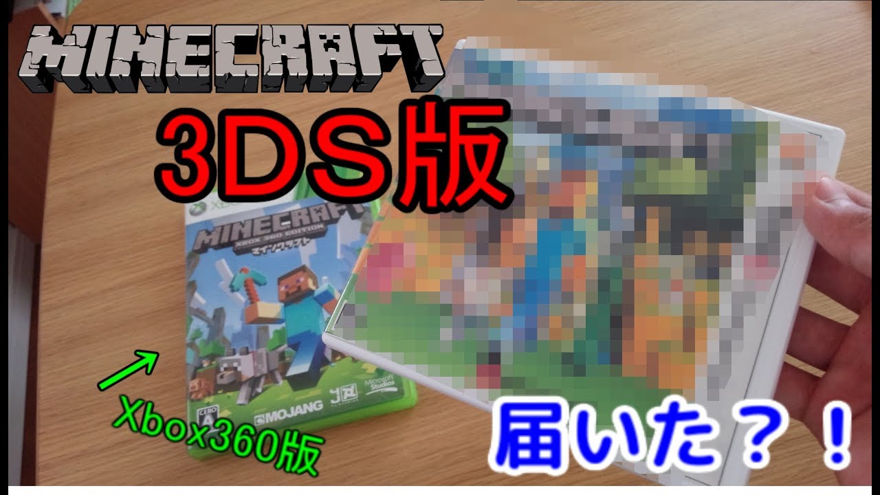 マインクラフト3ds版が届いた Minecraft 3ds Youtube