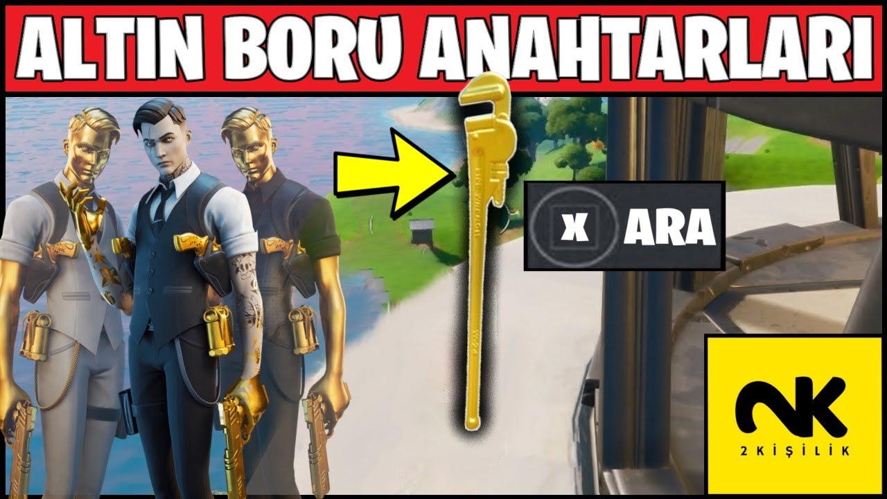 FARKLI ALTIN BORU ANAHTARLARINI ARA - Fortnite ''Midas'ın Görevi'' 10. Hafta Görevleri