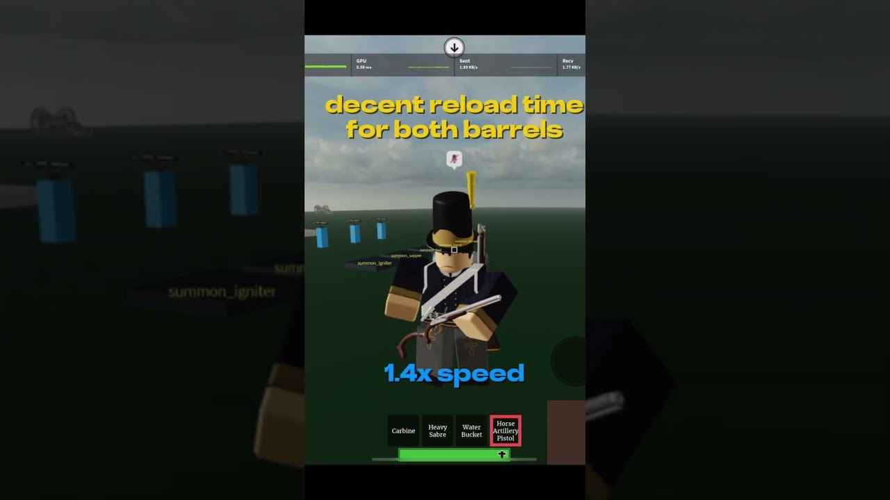 Is the Horse Artillery Pistol good in Guts & Blackpowder? 