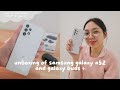 a chill unboxing of samsung galaxy a52 and galaxy buds + :)
