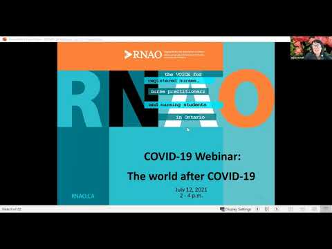RNAO COVID-19 Webinar Series: The World After COVID-19