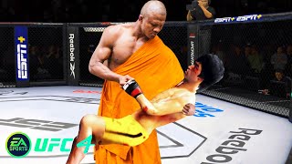 UFC4 Bruce Lee vs Shaolin Monk Dancer EA Sports UFC 4 PS5
