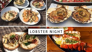 LOBSTER NIGHT at home // Extravagant Grocery Haul & Easy Lunch Recipes