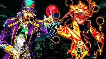 Jotaro Part 6 V2 (New) VS Naruto V3 (all form) in Jump Force Mugen
