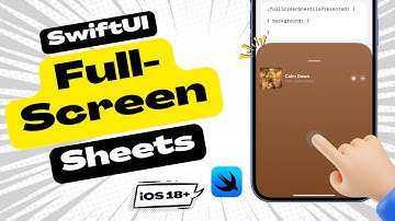 Full-Screen Sheets Using SwiftUI | Custom Sheets | iOS | Xcode