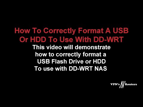 How To Format A USB Flash Drive Or HDD For Use In DD-WRT Flashed Router