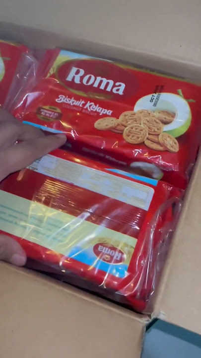 Biskuit roma kelapa #shortsvideo #asmr #asmrindonesia #greatasmr #mukbang #unboxing #indomaret #roma