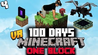 I Spent 100 Days in ONE BLOCK Minecraft VR and Here's What Happened (#4)