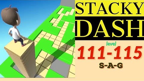 STACKY DASH level 111 112 113 114 115 gameplay
