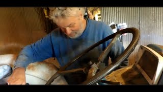 Major Problems Removing A Rusted Steering Wheel On A Ford Tractor