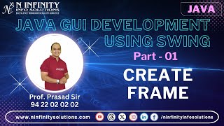 JAVA GUI Development | Part 1 | Create Frame | Prasad Sir | Java Project Development