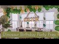 Party Prepping For A Dinosaur Themed Birthday Party!