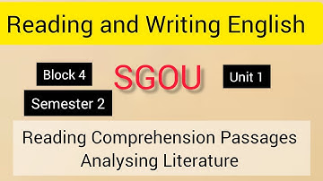 SGOU. Reading and Writing English. Block 4 Practice.Reading Comprehension Passages.