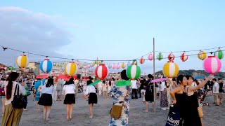 【4K JAPAN】Walk in Kamakura Summer beach.