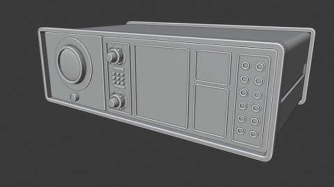 Blender 2.8: Modeling a SciFi Retro Oscilloscope (Part 1)