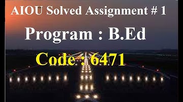 AIOU Code 6471 Solved Assignment No 1 Autumn 2023 | Baloch Academy