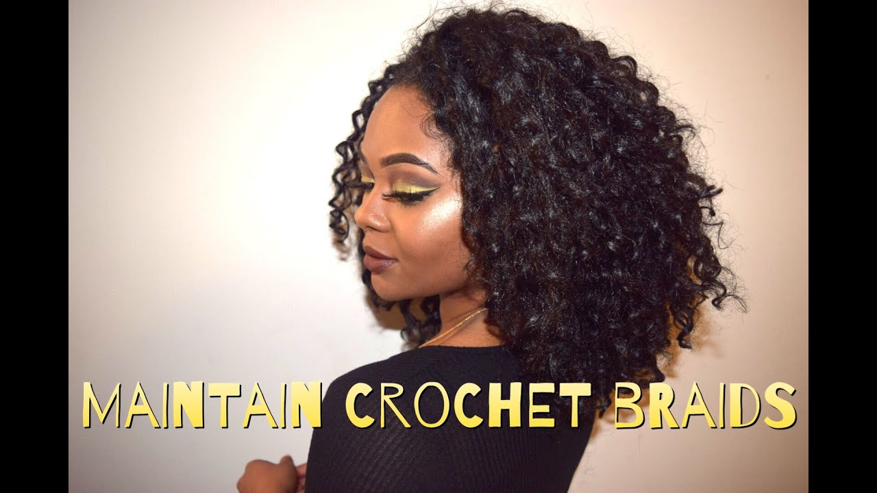 How I Maintained Crochet Braids Over A Month - YouTube