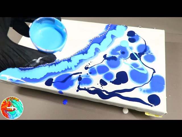 Acrylic Paint Pouring Chain Pull Wave Pour - Homebody Hall