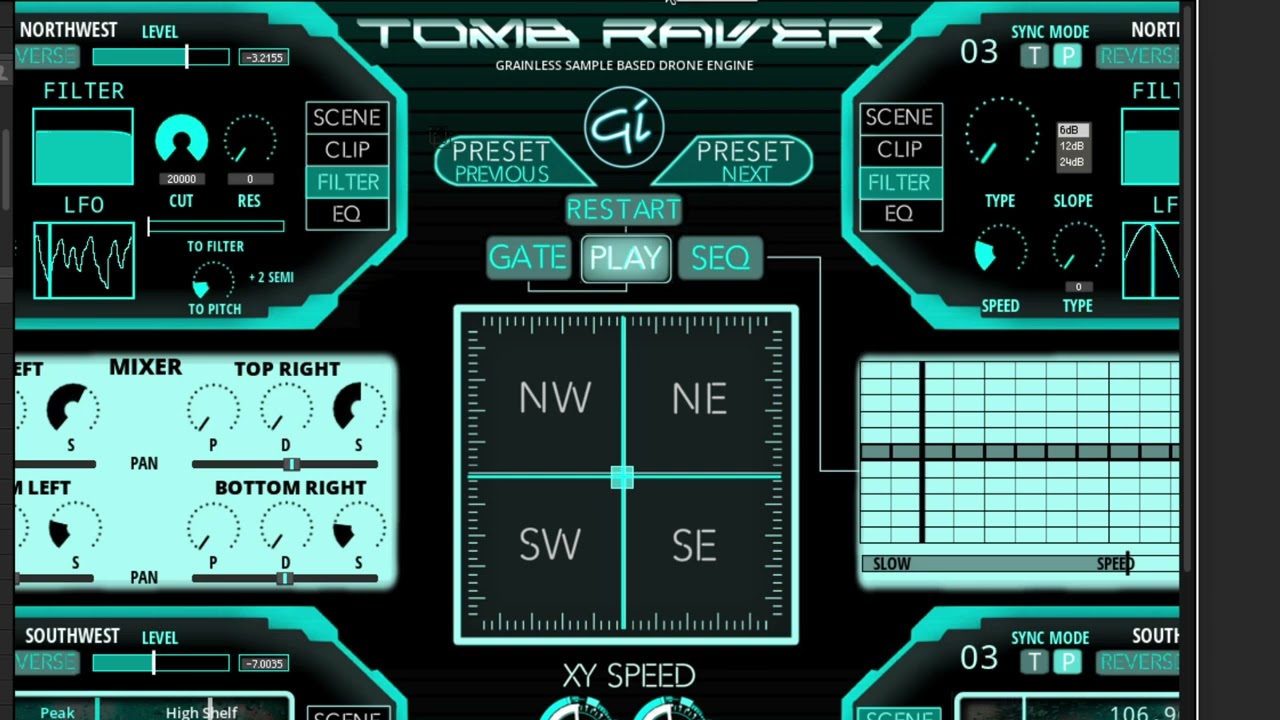 Tomb Raver - Grainless Sample Based Drone Engine // Reaktor Free User Library