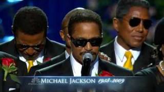 Michael Jackson's daugther and family speaks at memorial
