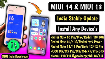 MIUI 14 & MIUI 13 Install In India!! Redmi,Xiaomi,POCO Device