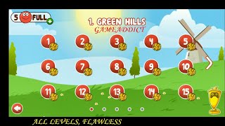 RED BALL 4 : GREEN HILLS, ALL LEVELS FLAWLESS (With Timestamps), NO DAMAGE