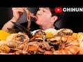GIANT SHRIMP, OCTOPUS, CONCH, SCALLOPS, CLAM, CRAB in BLOVES SAUCE | 6 KIND OF SEAFOOD MUKBANG