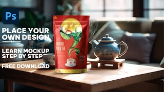 How to make a Tea Pouch Mockup | Photoshop Mockup Tutorial