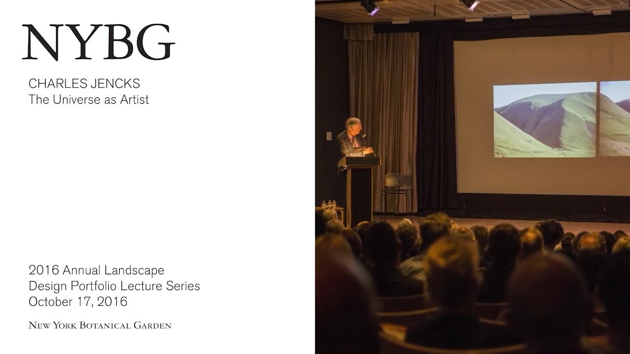 new york botanical garden wedding Charles Jencks, The Universe as Artist Lecture for NYBG