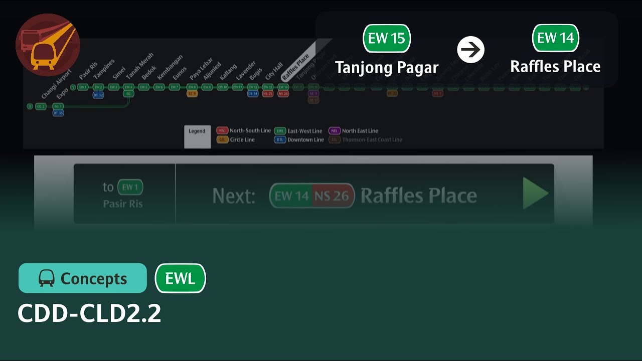 [CDD-CLD2.2] EWL ride from Tanjong Pagar to Raffles Place