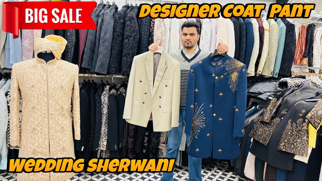 Designer Sherwani Coat Pant Wholesale Market In Delhi | Indo Western Kurta Pajama 2026 Latest Design