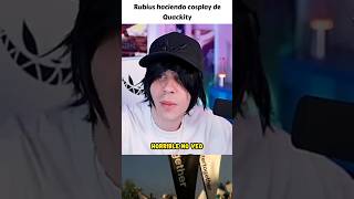 Rubius hace cosplay de Quackity #rubius #reaccion #quackity