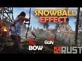 My INSANE Rust Solo Snowball Adventure (Bow - Thompson)