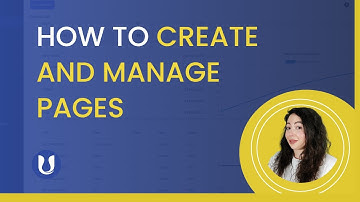 How to create and manage Pages