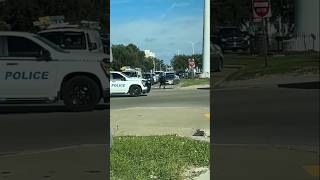 Biloxi Police Department swarm and arrest suspect in front of Biloxi Visitors Center
